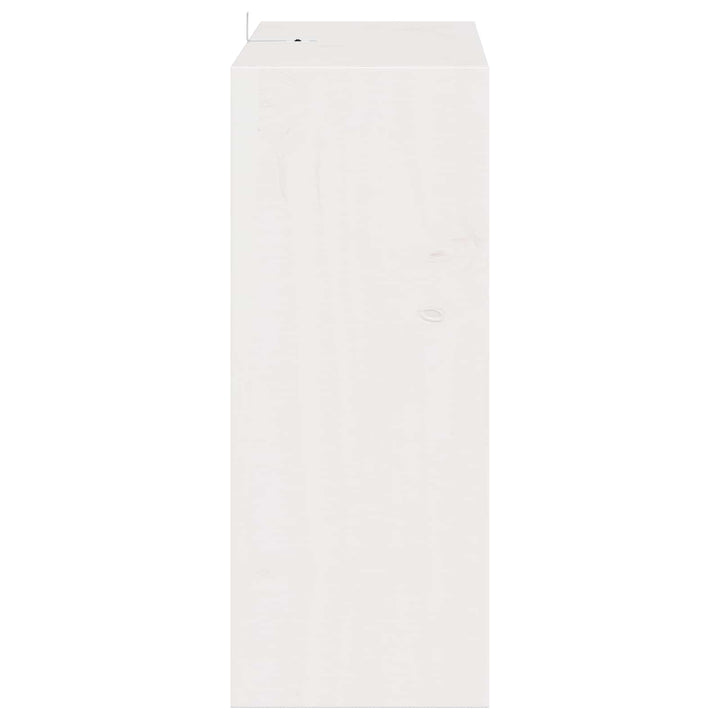 Vinfad 4 pcs Hvid 62 x 25 x 62 cm Massiv fyrretræ