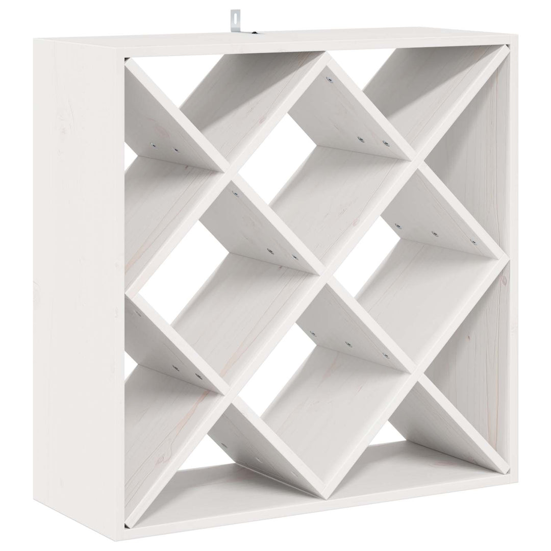 Vinfad 2 pcs Hvid 62 x 25 x 62 cm Massiv fyrretræ