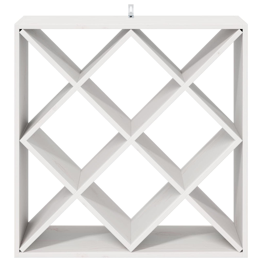 Vinfad 2 pcs Hvid 62 x 25 x 62 cm Massiv fyrretræ