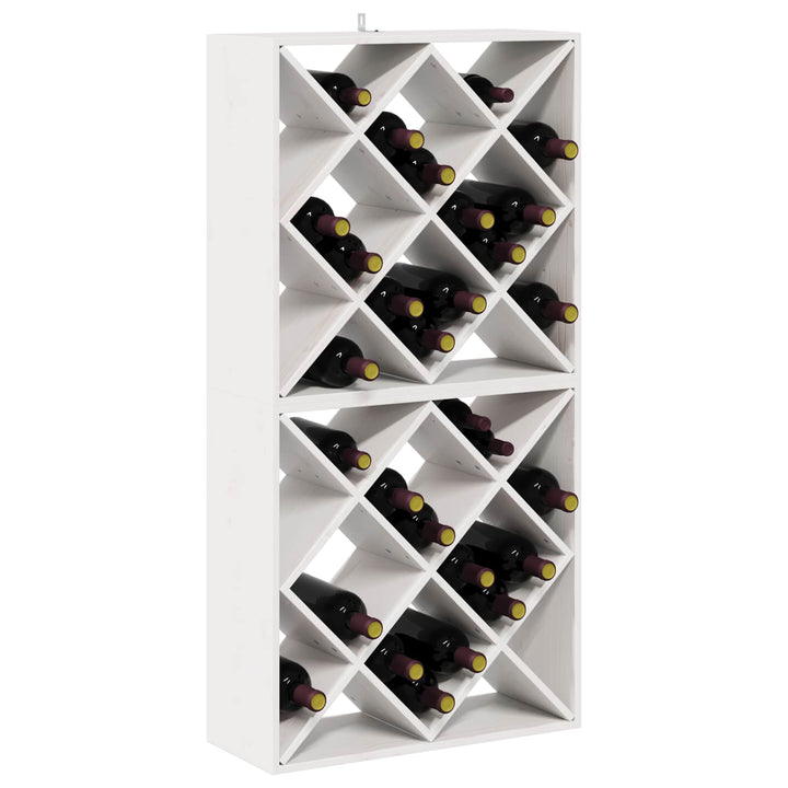 Vinfad 2 pcs Hvid 62 x 25 x 62 cm Massiv fyrretræ
