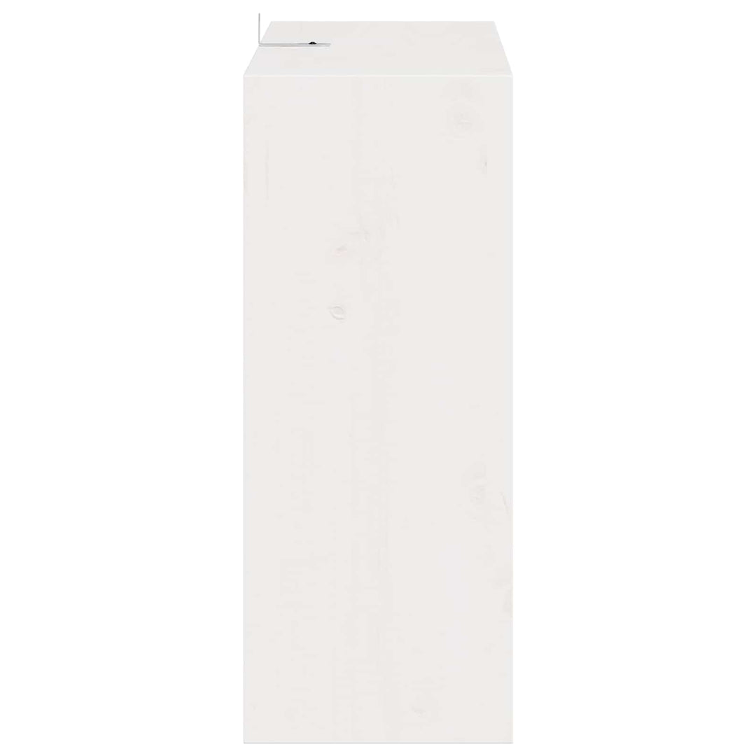 Vinfad 2 pcs Hvid 62 x 25 x 62 cm Massiv fyrretræ