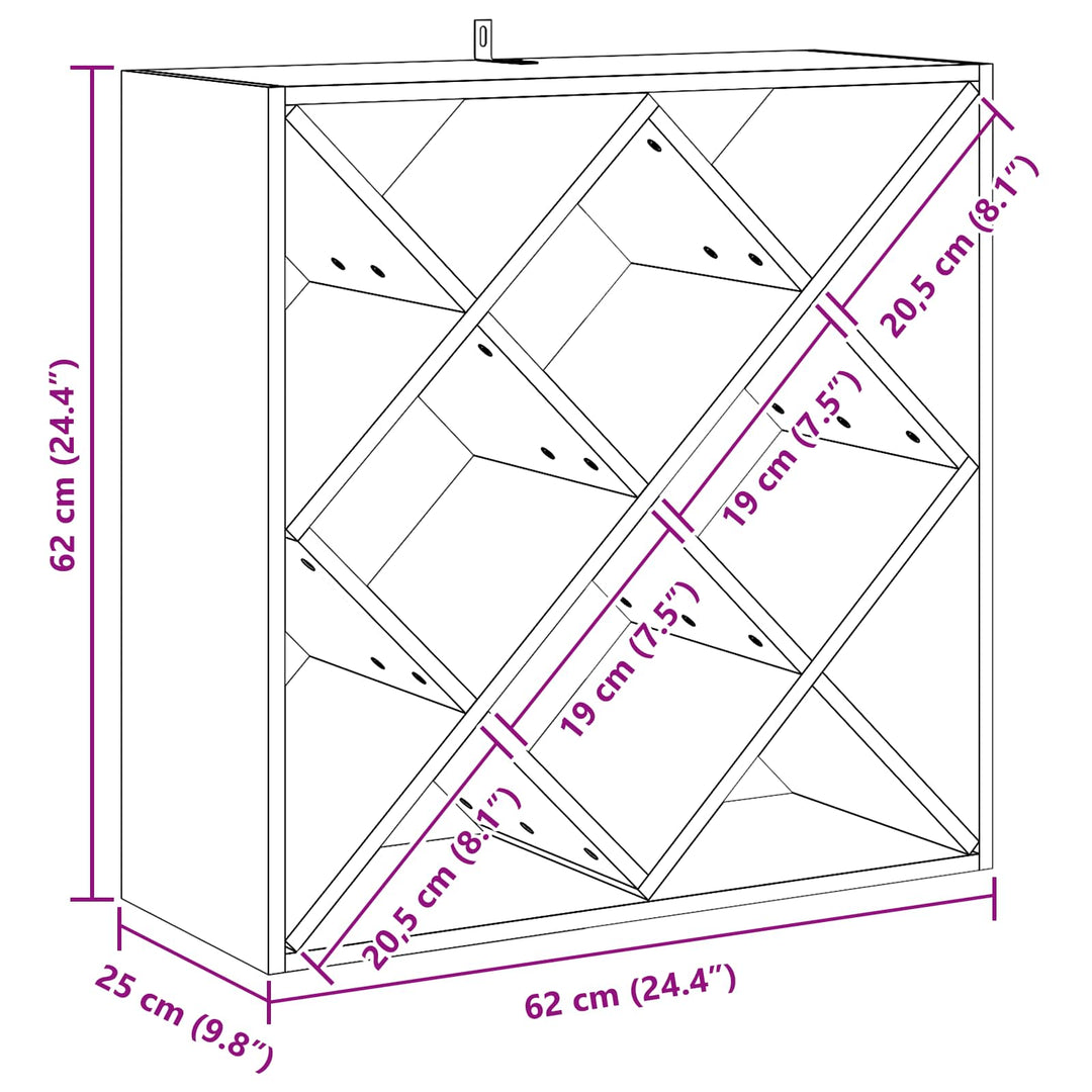 Vinfad 2 pcs Hvid 62 x 25 x 62 cm Massiv fyrretræ