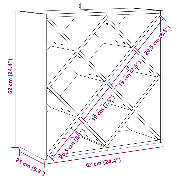 Vinfad 2 pcs Hvid 62 x 25 x 62 cm Massiv fyrretræ