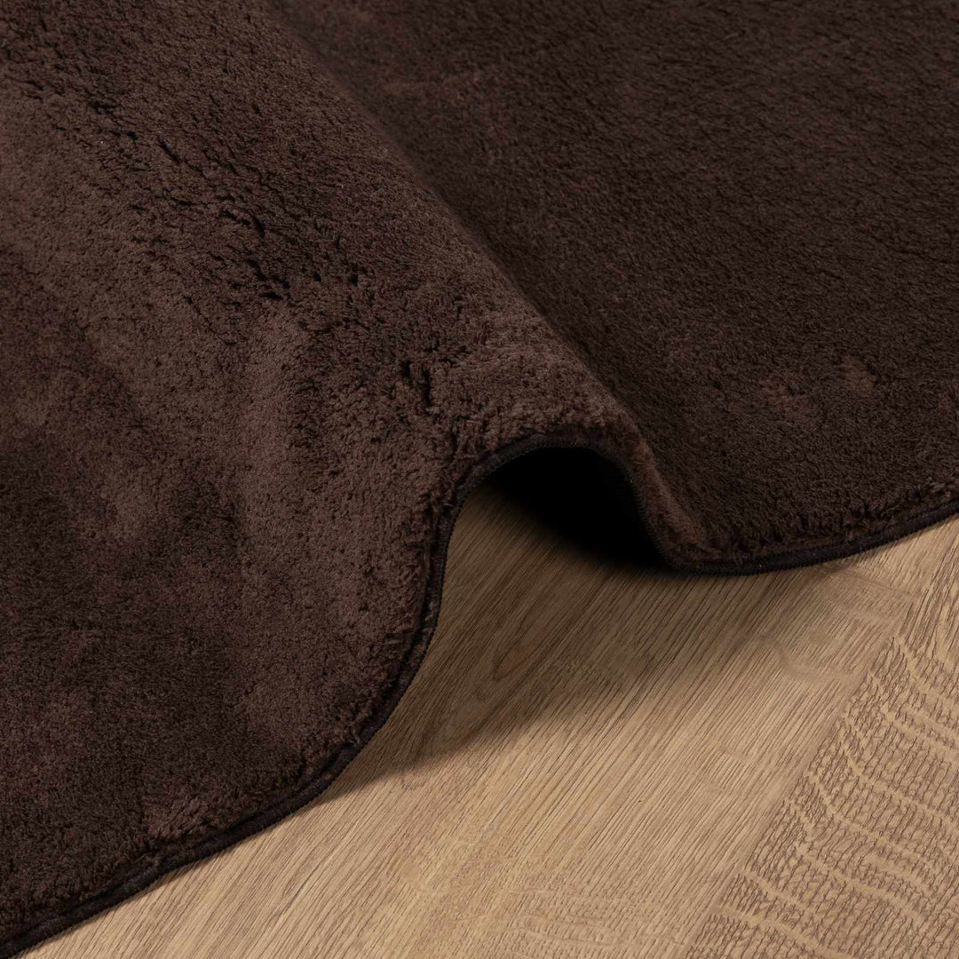 Medium luv blød og vaskbar tæppe HUARTE Brun 60 x 110 cm