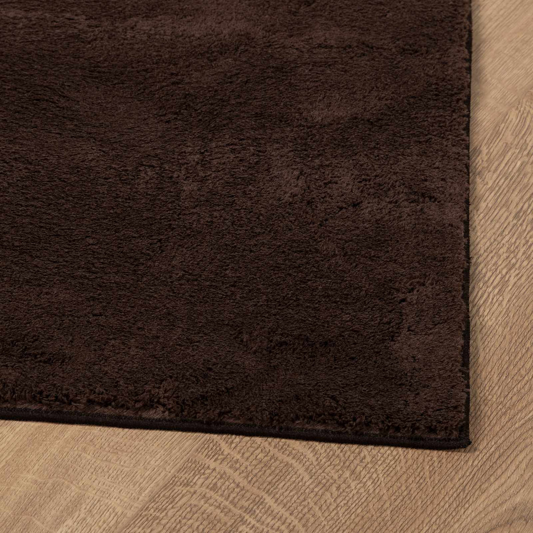 Medium luv blød og vaskbar tæppe HUARTE Brun 60 x 110 cm