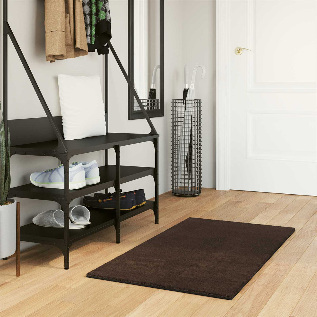 Medium luv blød og vaskbar tæppe HUARTE Brun 60 x 110 cm