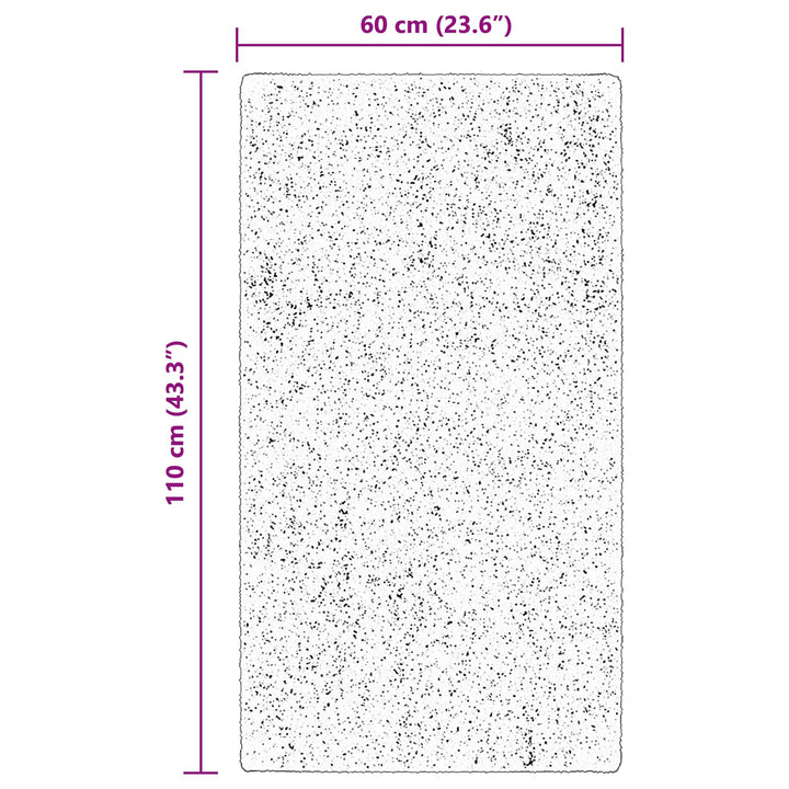Medium luv blød og vaskbar tæppe HUARTE Brun 60 x 110 cm
