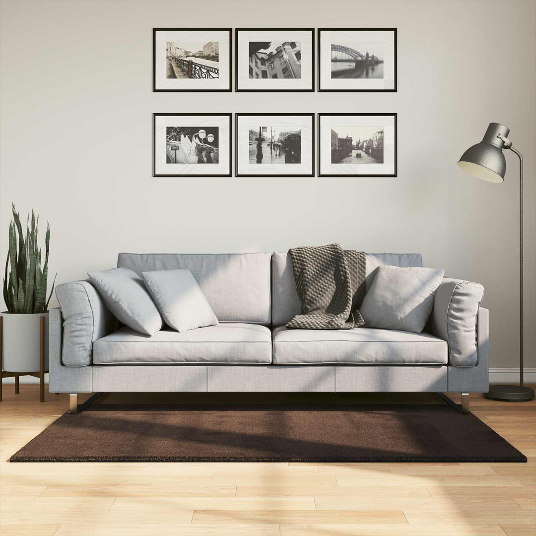 Medium luv blød og vaskbar tæppe HUARTE Brun 150 x 80 cm