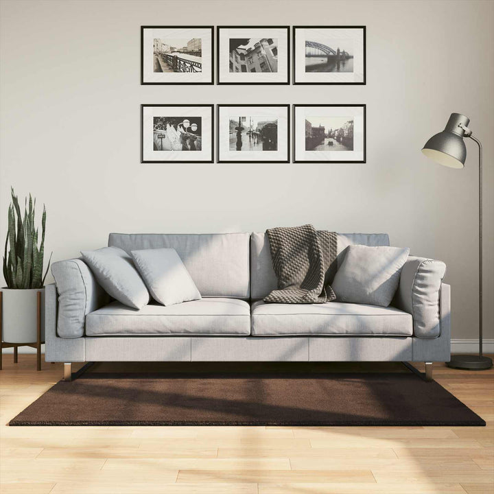 Medium luv blød og vaskbar tæppe HUARTE Brun 150 x 80 cm