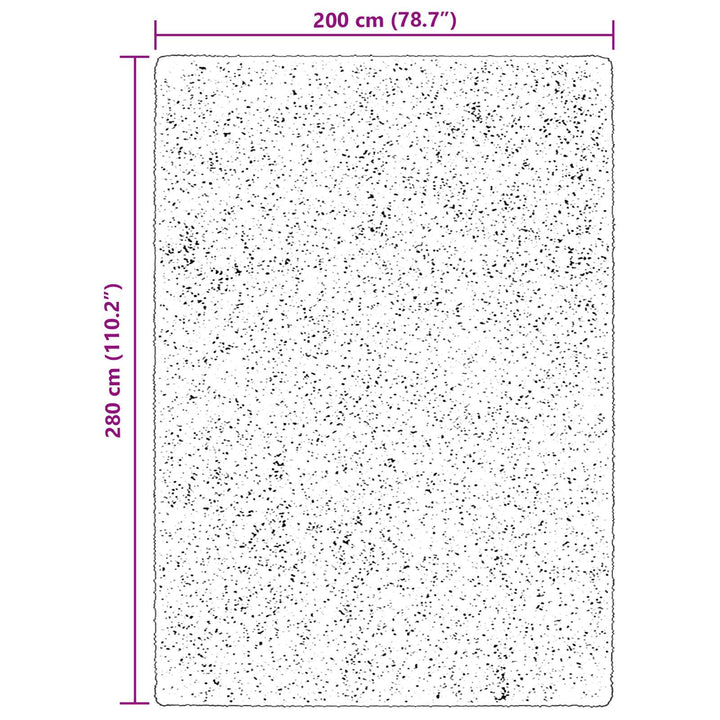 Medium luv blød og vaskbar tæppe HUARTE Brun 200 x 280 cm