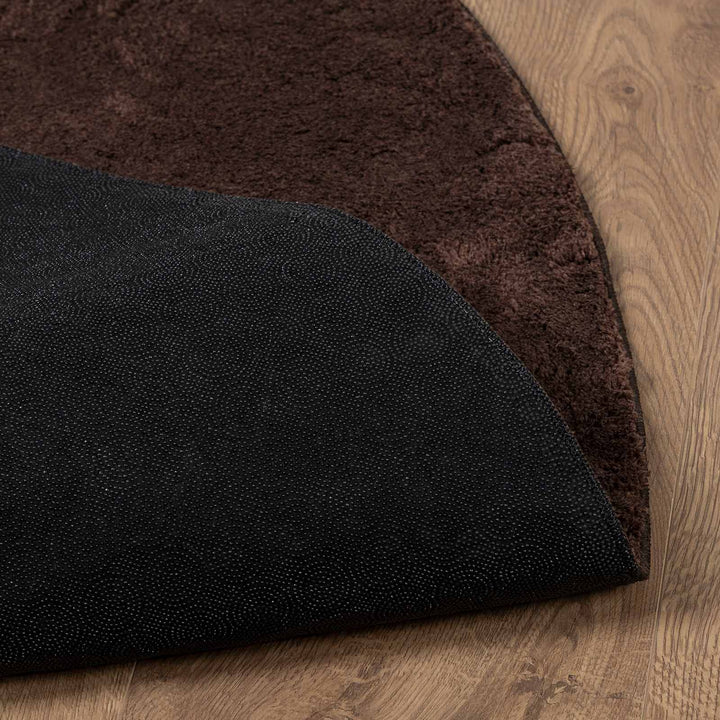 Medium luv blød og vaskbar tæppe HUARTE Brun Ø 80 CM Polyester