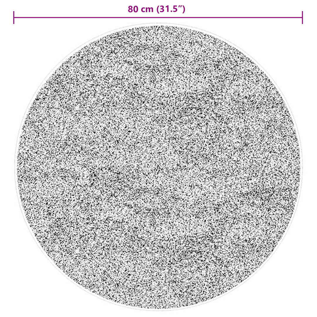 Medium luv blød og vaskbar tæppe HUARTE Brun Ø 80 CM Polyester