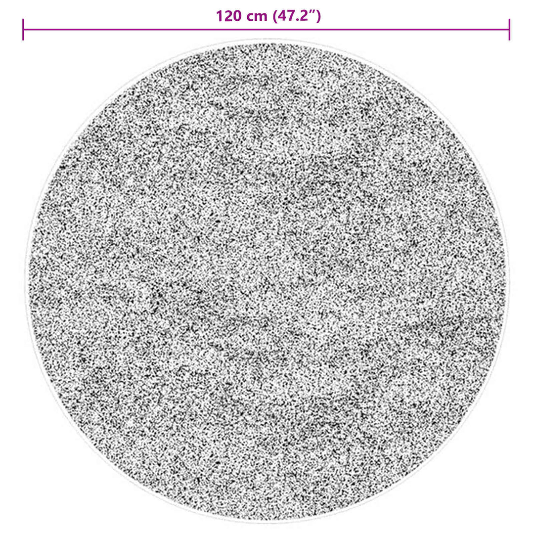 Medium luv blød og vaskbar tæppe HUARTE Brun Ø 120 CM Polyester