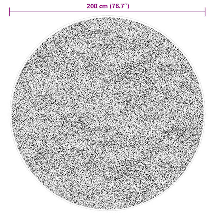 Medium luv blød og vaskbar tæppe HUARTE Brun Ø 200 CM Polyester