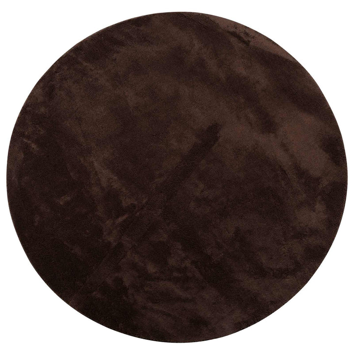Medium luv blød og vaskbar tæppe HUARTE Brun Ø 200 CM Polyester