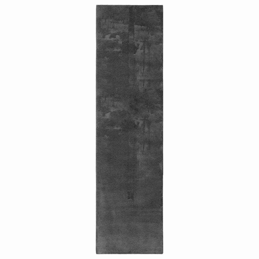 Medium luv blød og vaskbar tæppe HUARTE Antracit 80 x 400 cm