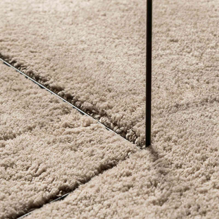 Medium luv blød og vaskbar tæppe HUARTE Sandfarvet 80 x 500 cm