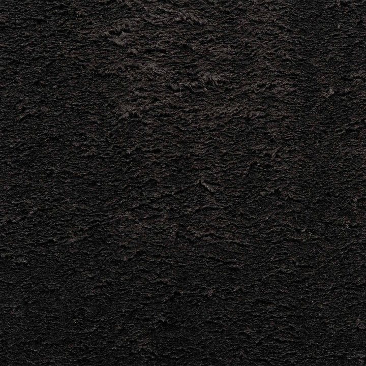 Medium luv blød og vaskbar tæppe HUARTE Sort 400 x 80 cm