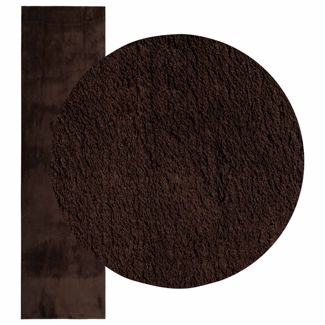 Medium luv blød og vaskbar tæppe HUARTE Brun 750 x 80 cm