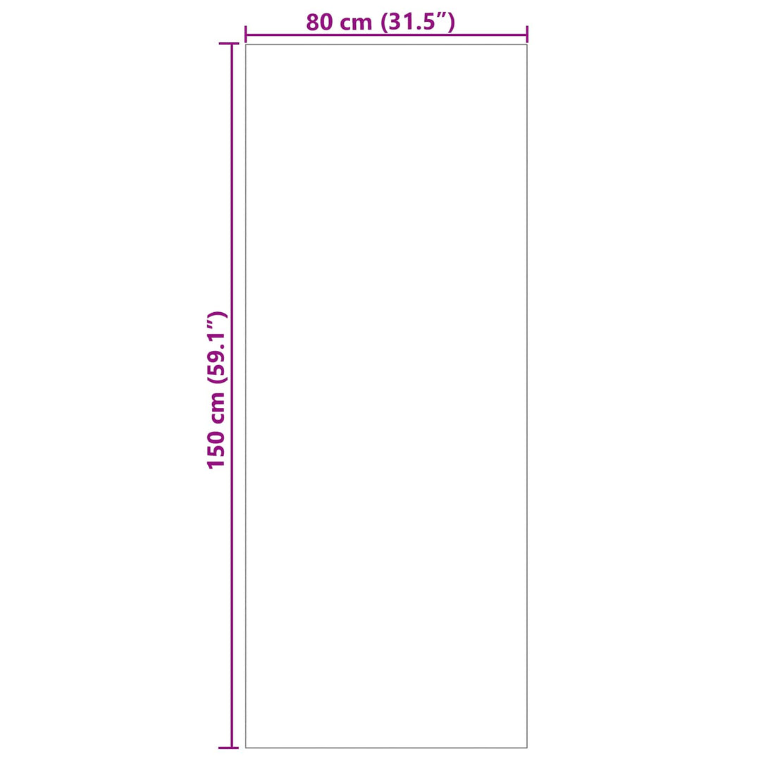 Områdetæpper Rektangulær AGIRA Naturfarvet 150 x 80 cm