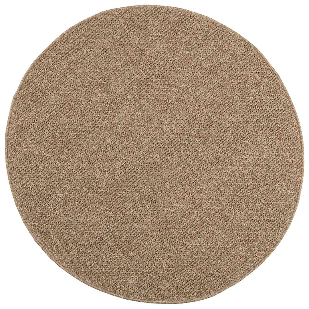 Områdetæpper Rund AGIRA Naturfarvet Ø 120 CM Polyester