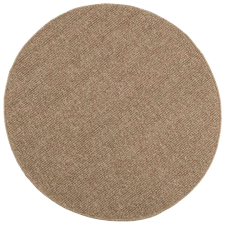 Områdetæpper Rund AGIRA Naturfarvet Ø 120 CM Polyester