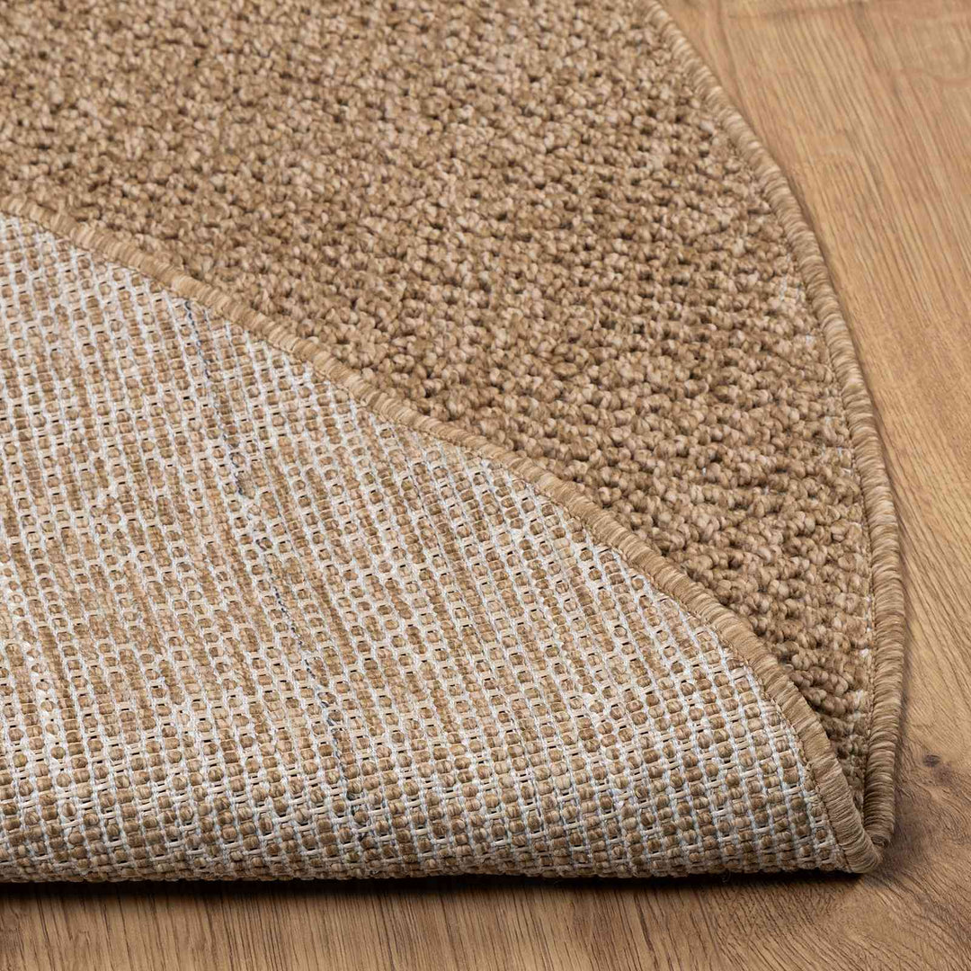 Områdetæpper Rund AGIRA Naturfarvet Ø 200 CM Polyester