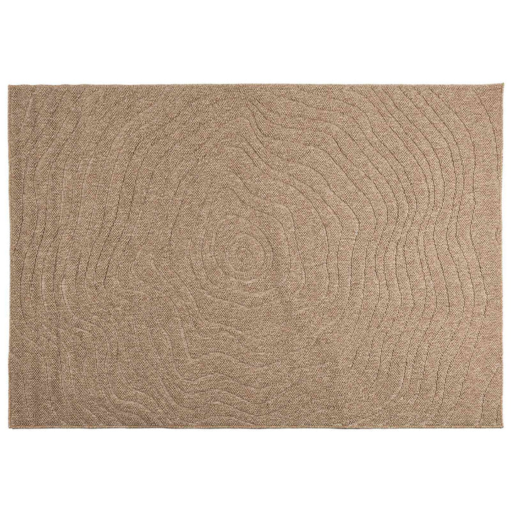 Områdetæpper Moiré AGIRA Naturfarvet 200 x 140 cm Polyester