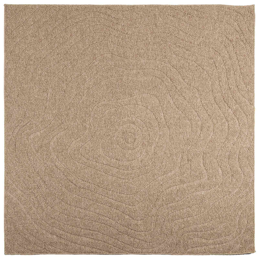 Indendørs og udendørs tæppe AGIRA Naturfarvet 120 x 120 cm