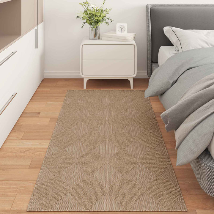 Indendørs og udendørs tæppe AGIRA Naturfarvet 200 x 80 cm