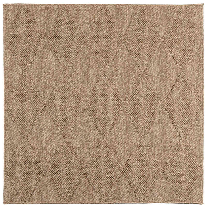 Områdetæpper Firkantet AGIRA Naturfarvet 240 x 240 cm Polyester