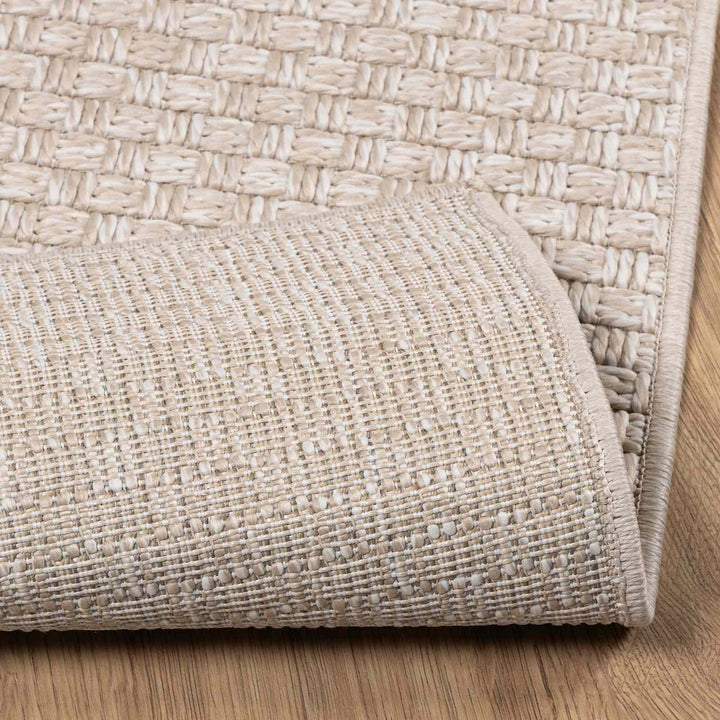 Områdetæpper Rektangulær FARO Creme 170 x 120 cm Polyester