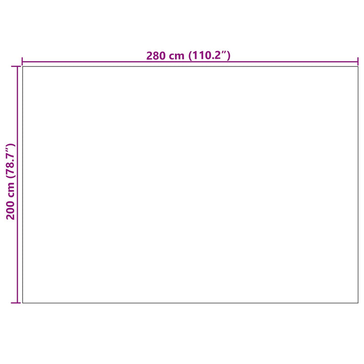 Områdetæpper Rektangulær FARO Creme 280 x 200 cm Polyester