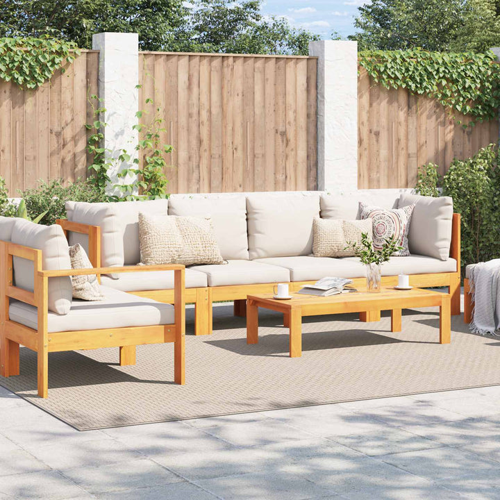 Områdetæpper Rektangulær FARO Creme 340 x 240 cm Polyester