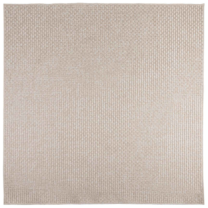 Områdetæpper Firkantet FARO Creme 200 x 200 cm Polyester