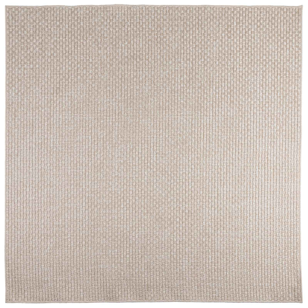 Områdetæpper Firkantet FARO Creme 240 x 240 cm Polyester
