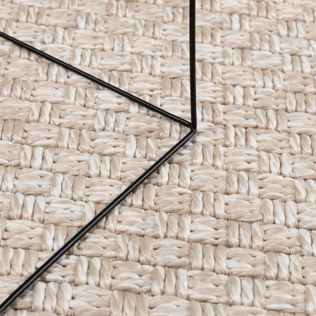 Områdetæpper Rund FARO Creme Ø 120 CM Polyester