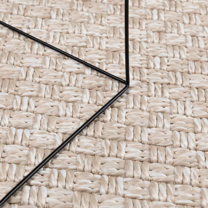 Områdetæpper Rund FARO Creme Ø 120 CM Polyester