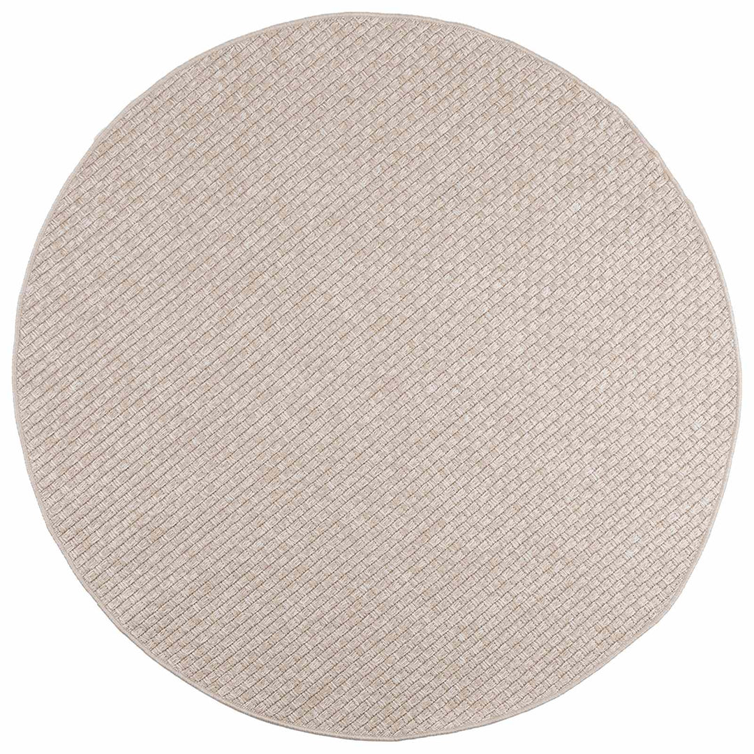Områdetæpper Rund FARO Creme Ø 120 CM Polyester