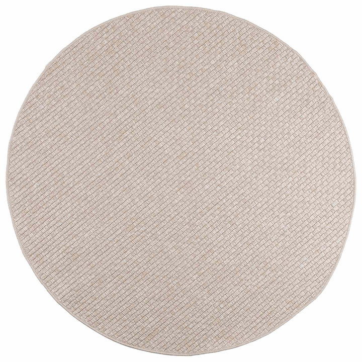 Områdetæpper Rund FARO Creme Ø 120 CM Polyester
