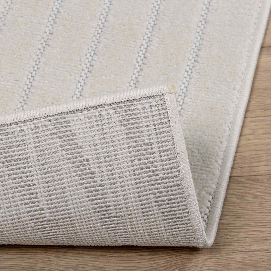 Områdetæpper Rektangulær PALMERAS Creme 150 x 80 cm Polyester