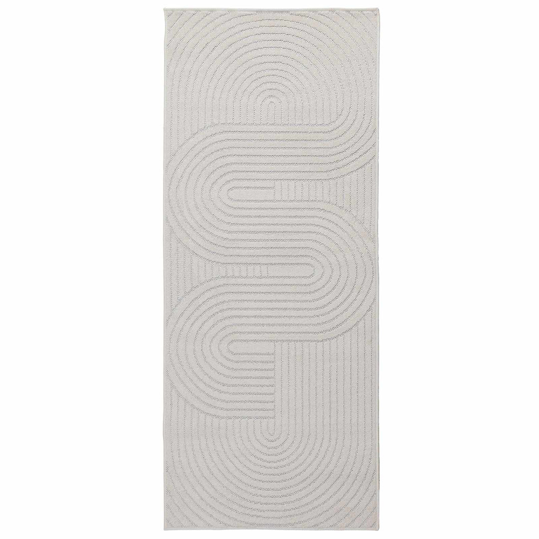 Områdetæpper Rektangulær PALMERAS Creme 200 x 80 cm Polyester