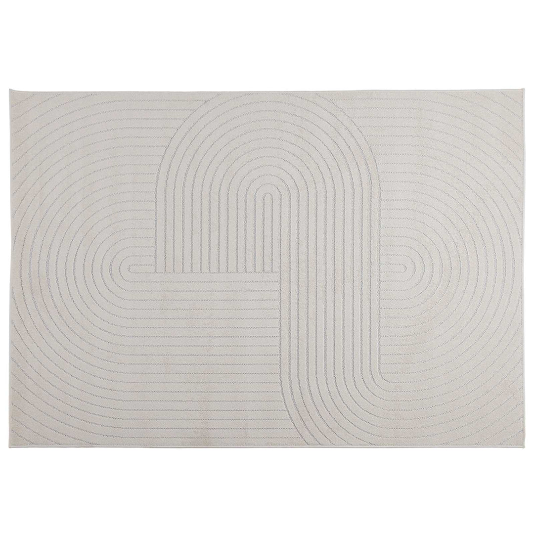 Områdetæpper Rektangulær PALMERAS Creme 200 x 140 cm Polyester