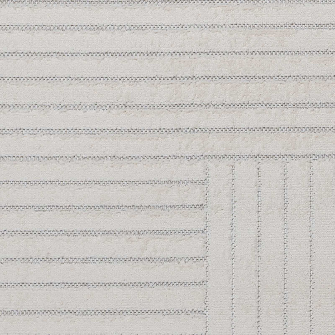 Områdetæpper Rund PALMERAS Creme Ø 200 CM Polyester