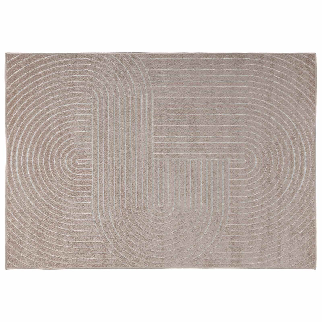 Områdetæpper Rektangulær PALMERAS Beige 170 x 120 cm Polyester
