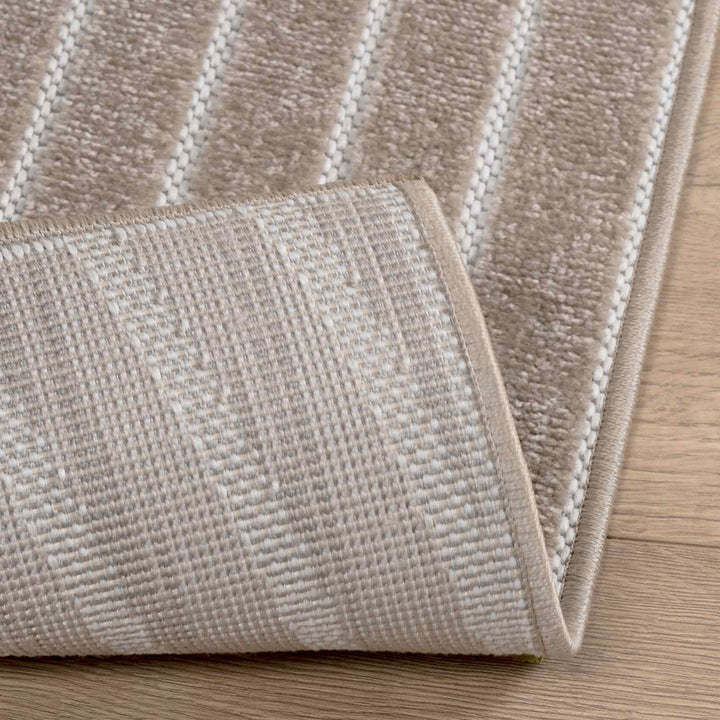 Områdetæpper Firkantet PALMERAS Beige 120 x 120 cm Polyester