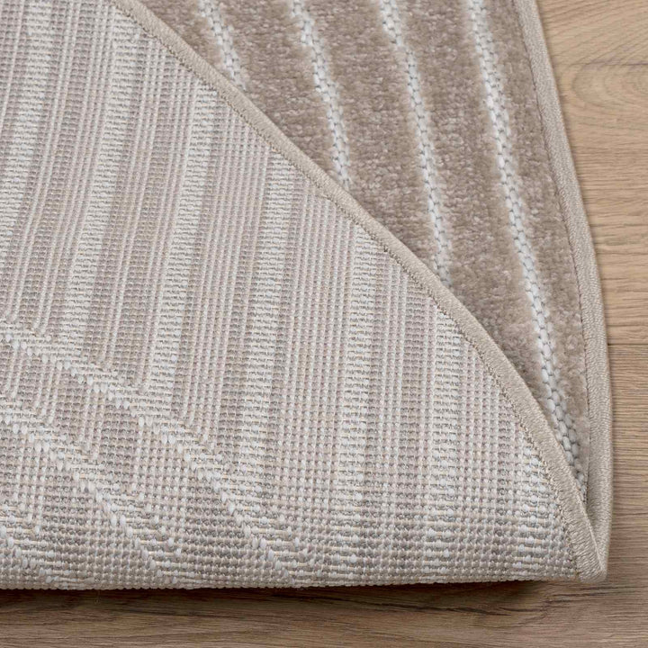 Områdetæpper Rund PALMERAS Beige Ø 160 CM Polyester