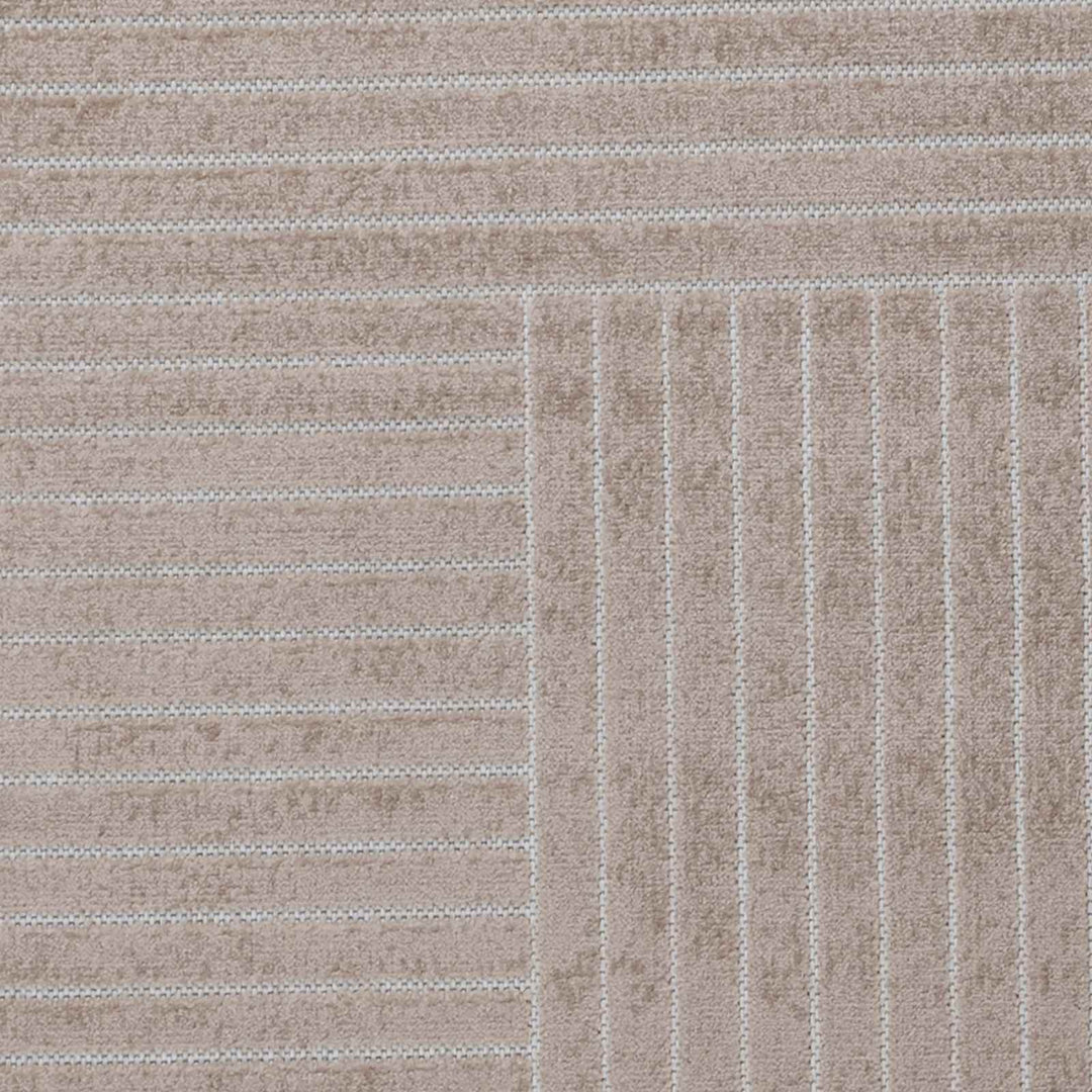 Områdetæpper Rund PALMERAS Beige Ø 160 CM Polyester