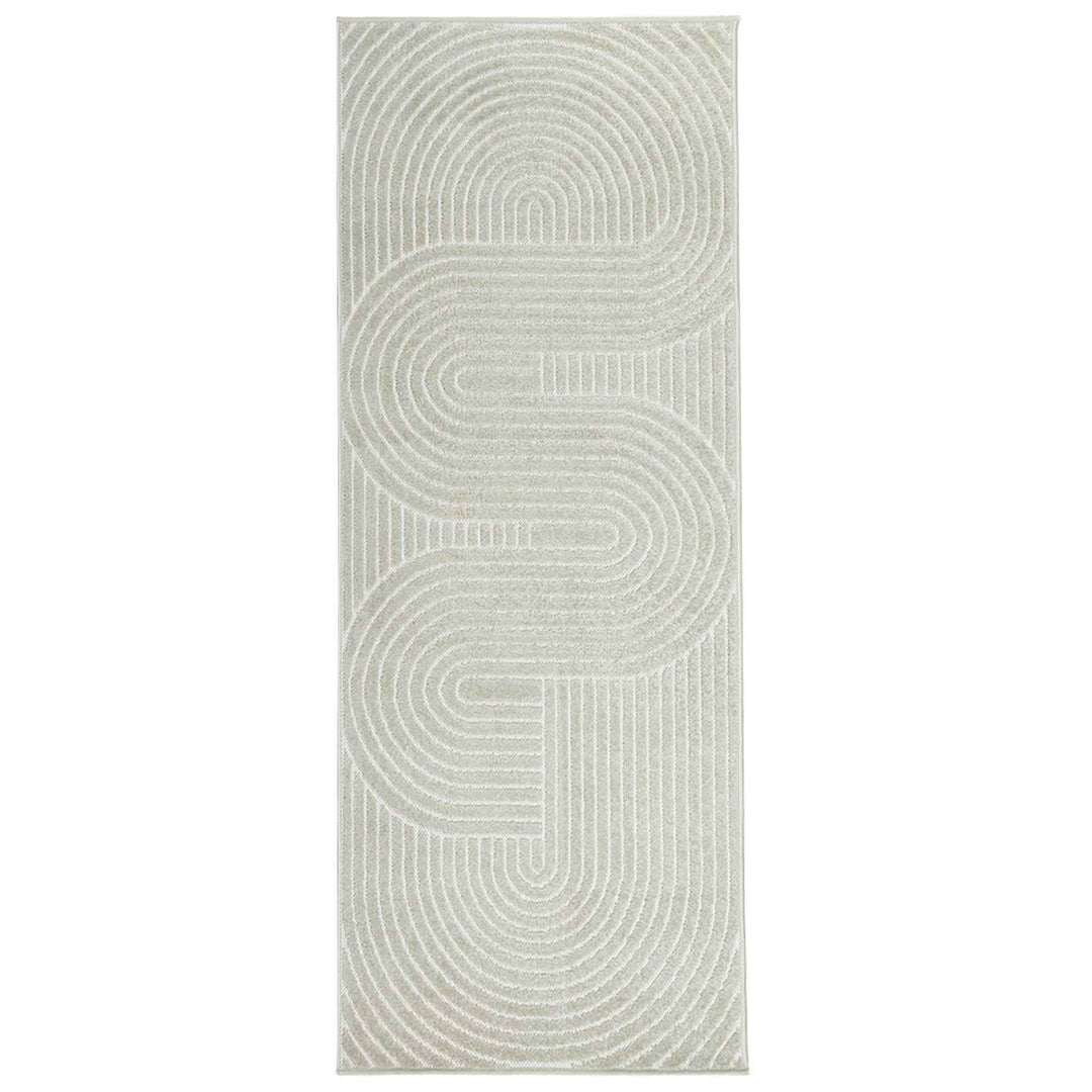 Områdetæpper Rektangulær PALMERAS Grøn 80 x 200 cm Polyester