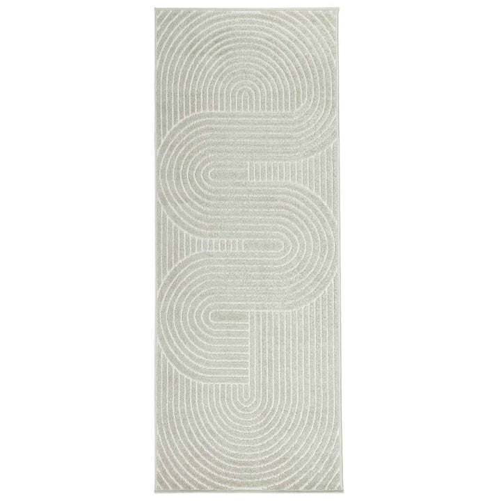 Områdetæpper Rektangulær PALMERAS Grøn 80 x 200 cm Polyester